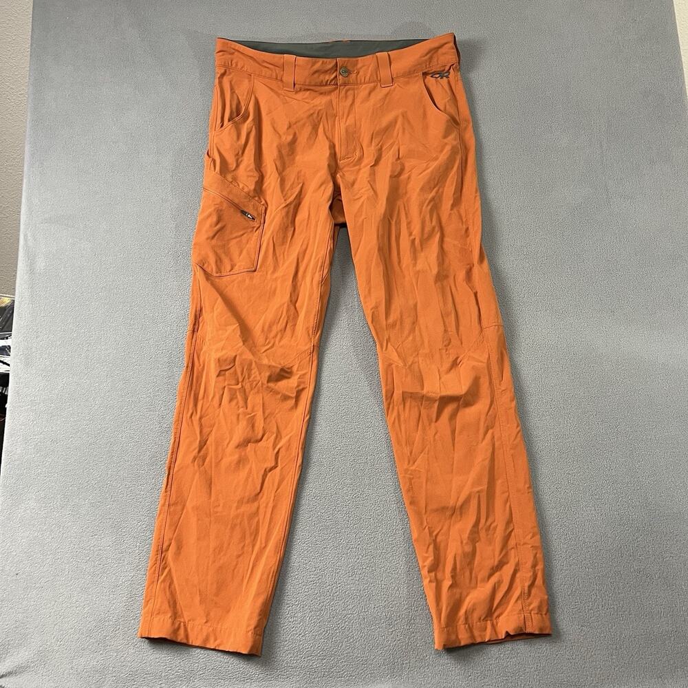 Outdoor Research Pants Mens 35X32 Orange Ferrosi Lightweight Cargo Stretch